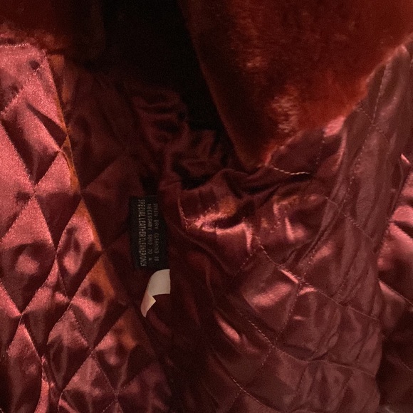 Burgundy Wilsons Leather jacket - Picture 7 of 8